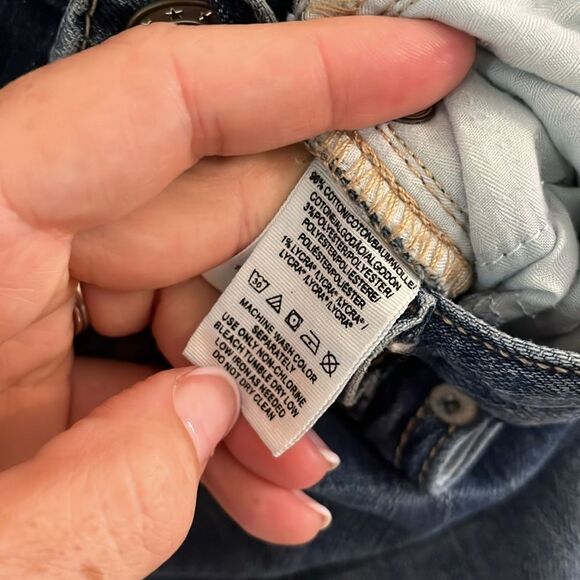 Free People Blue Straight Leg Jeans Classic Style - Picture 3 of 6